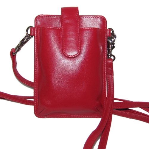 Leather Phone Super Case Wristlet Wallet,One Size,Red