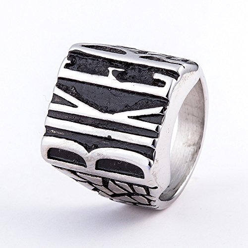 Image of Genuine Stainless Steel Ring Jewelry for Men Fashion Punk Biker Skull Rings