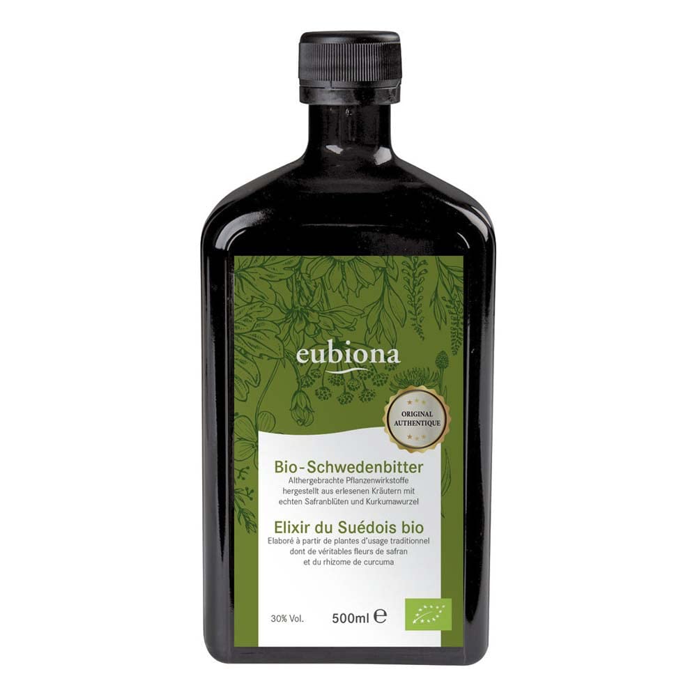 Eubiona - Schwedenbitter-Bio 30% Alkohol, 500 ml Flasche