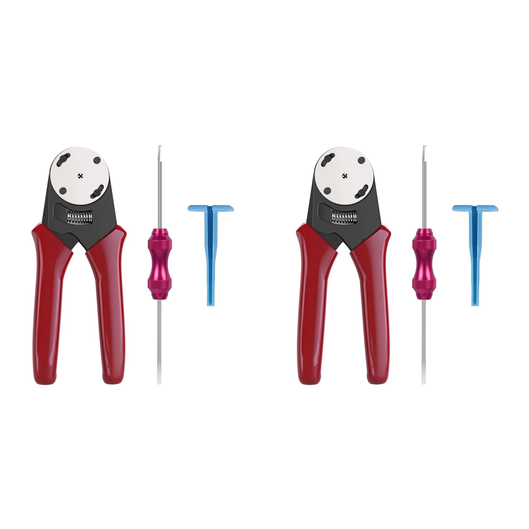 Jnchdghwa As Shown 2X For Deutsch Closed Crimper, Solid Contact & Circular Connector Contacts Crimping Tool (Awg 14-20) 4 Way