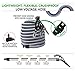 OVO Central Vacuum Deluxe Plus Accessory, 30/35/40/50ft Low-Voltage Hose, ON/Off Switch Control at The Handle, 12’’ Floor Brush, for Hard Surfaces, Kit A 40', Black