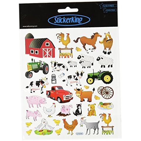 Tattoo King Multi-Colored Stickers-The Farm Cover