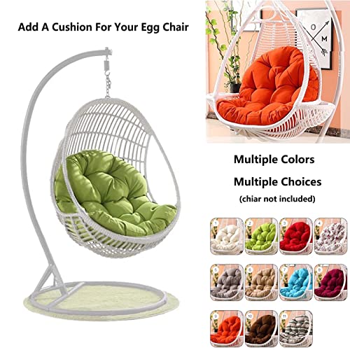 Coussin de remplacement pour balancelle d'extérieur grand confort orange lavable