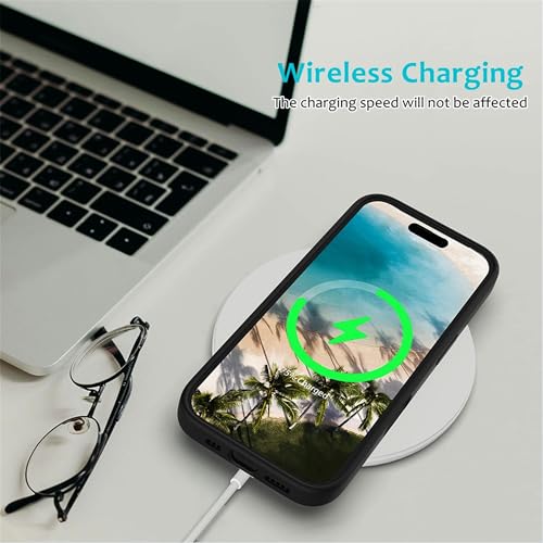 Image of ArmourPro Silicone Back Case for iPhone 16, Soft-Touch Case | Black