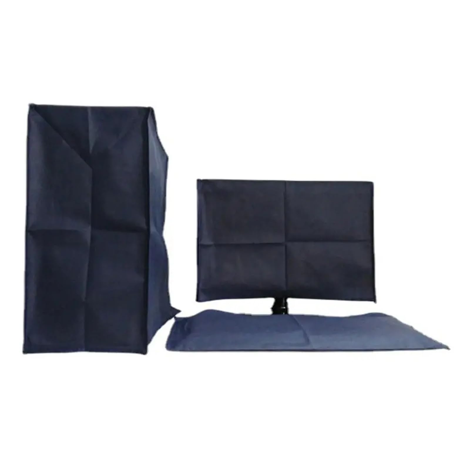 Weqyfdc One Color Computer Monitor Dust Cover 3Pcs Cover Desktop Monitor Computer Pc Dustproof Case Keyboard Tower(27In)