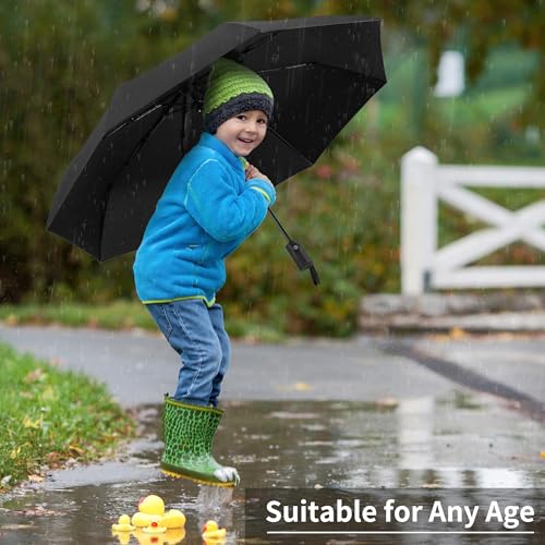 seniny windproof travel umbrella automatic umbrellas for rain portable amp compact umbrellas for backpack strong uv for protection folding small sun umbrella for car walking