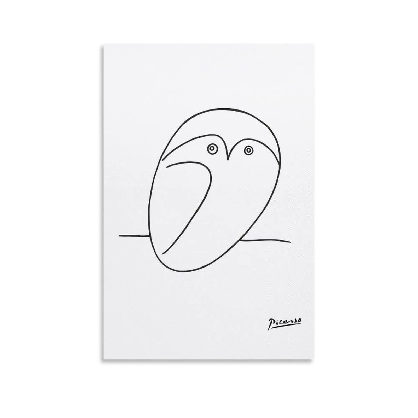 Amazon.co.jp: Pablo Picassoパブロ・ピカソ フクロウ ポスター