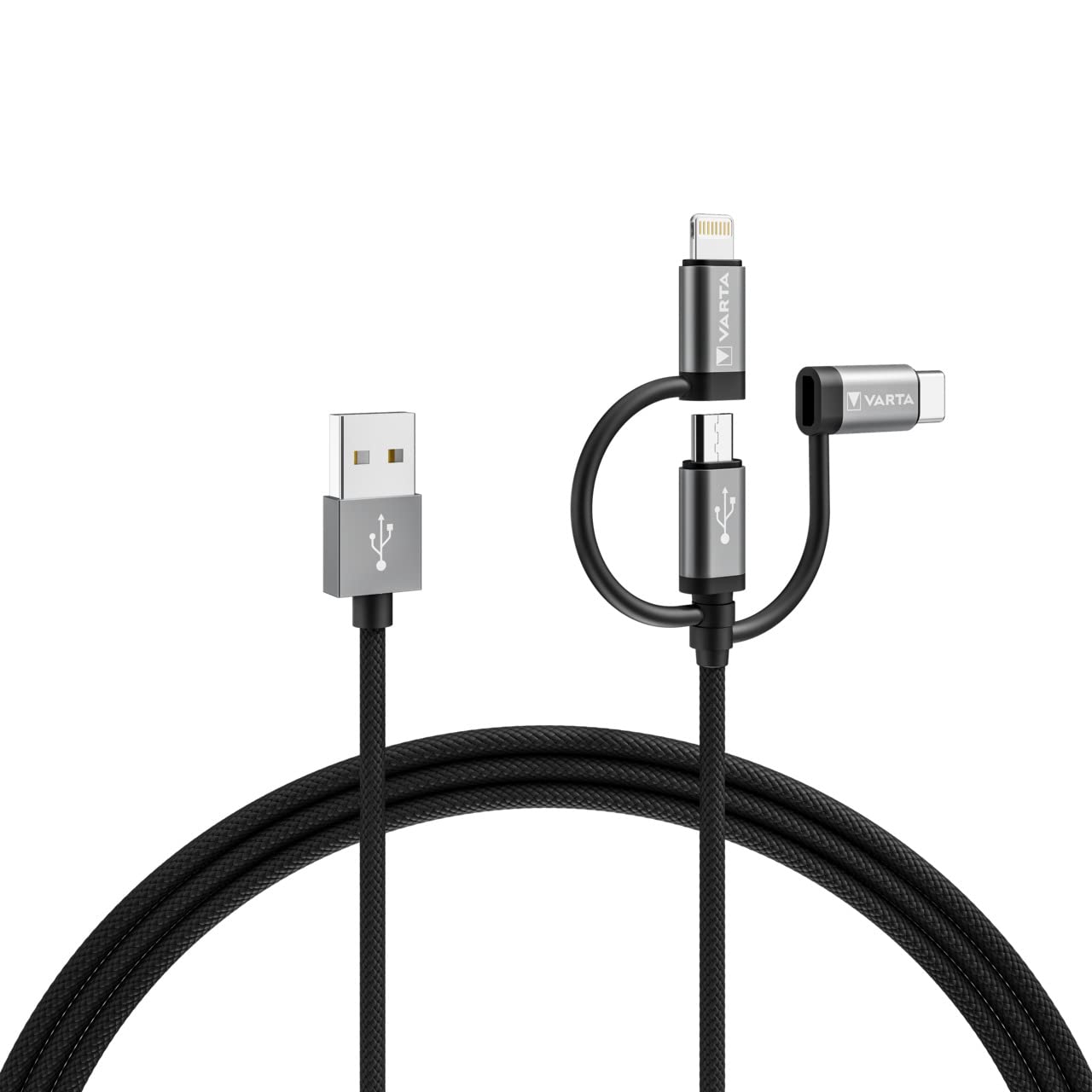 Varta Kablo 3IN1 USB A -LIGHT/M-USB/T. C