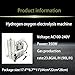 PreAsion 100-240V Electrolysis Water Machine Stainless Steel Oxy-Hydrogen Flame Generator Water Welder Small Size Electrolyzer Water Machine with Tempering Valve