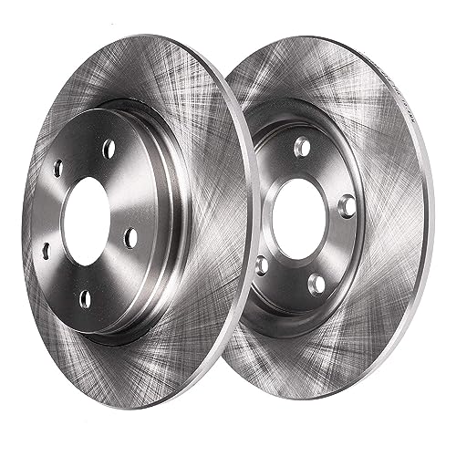 Image of Detroit Axle - Rear Brake Kit for Toyota 2004-2010 Sienna | Disc Brake Rotors Ceramic Brake Pads 2005 2006 2007 2008 2009 Replacement