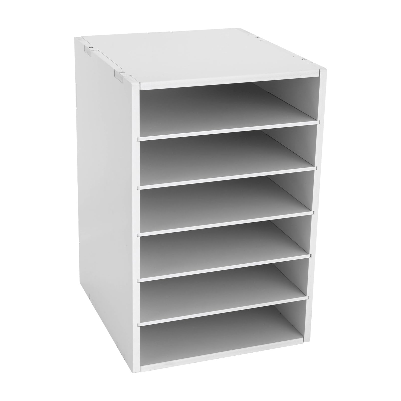 25,4 x 30 x 41 cm, 6 niveles, buzón de papel, organizador de documentos de escritorio de PVC para escritorio, accesorios y bandeja, organizador de escritorio y almacenamiento para material de oficina