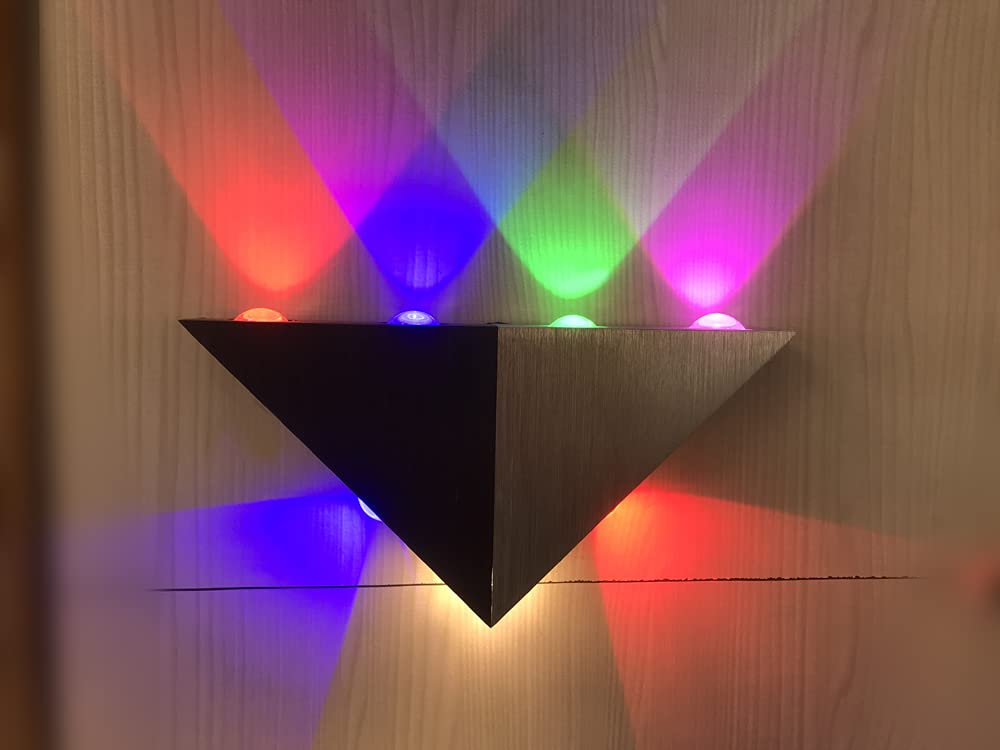 Sanleen Enterprises Traingle Shape Up Down LED Wall Lights for Indoor & Outdoor Use - Multiple Color