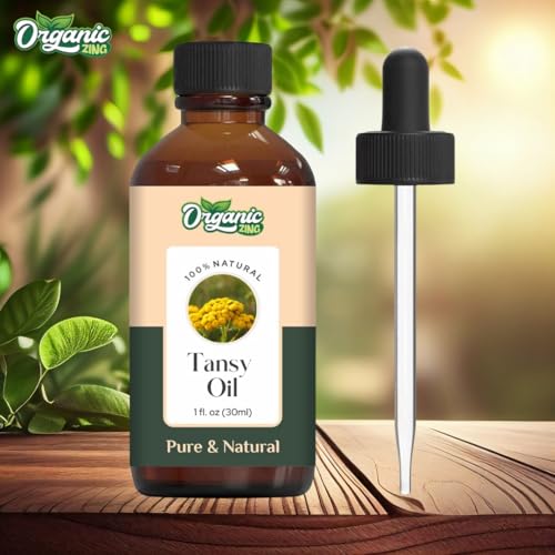 Image of Organic Zing Tansy (Tanacetum Vulgare) Oil | Pure & Natural Steam Distilled Essential Oil for Aroma, Diffusers, Skincare & Haircare - 30ml /1.01fl oz