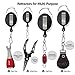 SAMSFX Fly Fishing Zinger Retractor for Gear Tools Holder (Clip on Back Retractor with Swivel Clips)