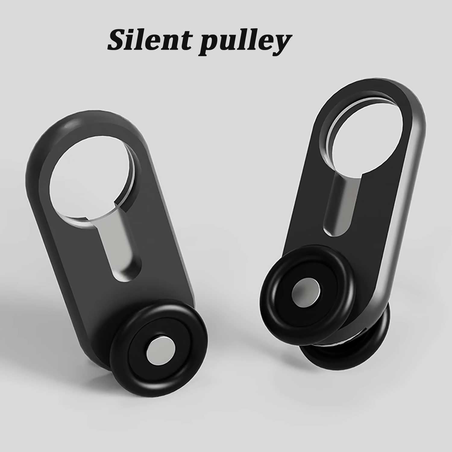 2 rails à rideaux en aluminium – Tringle à rideaux double facile à installer avec support de plafond – Séparateur de pièce de 2,6 m – Noir Idéal pour la décoration de la maison et la gestion de