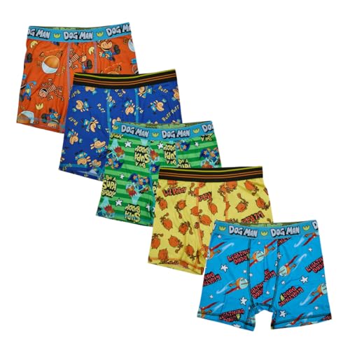 Bioworld Dog Man Boys' 5-Pack Boxer Briefs