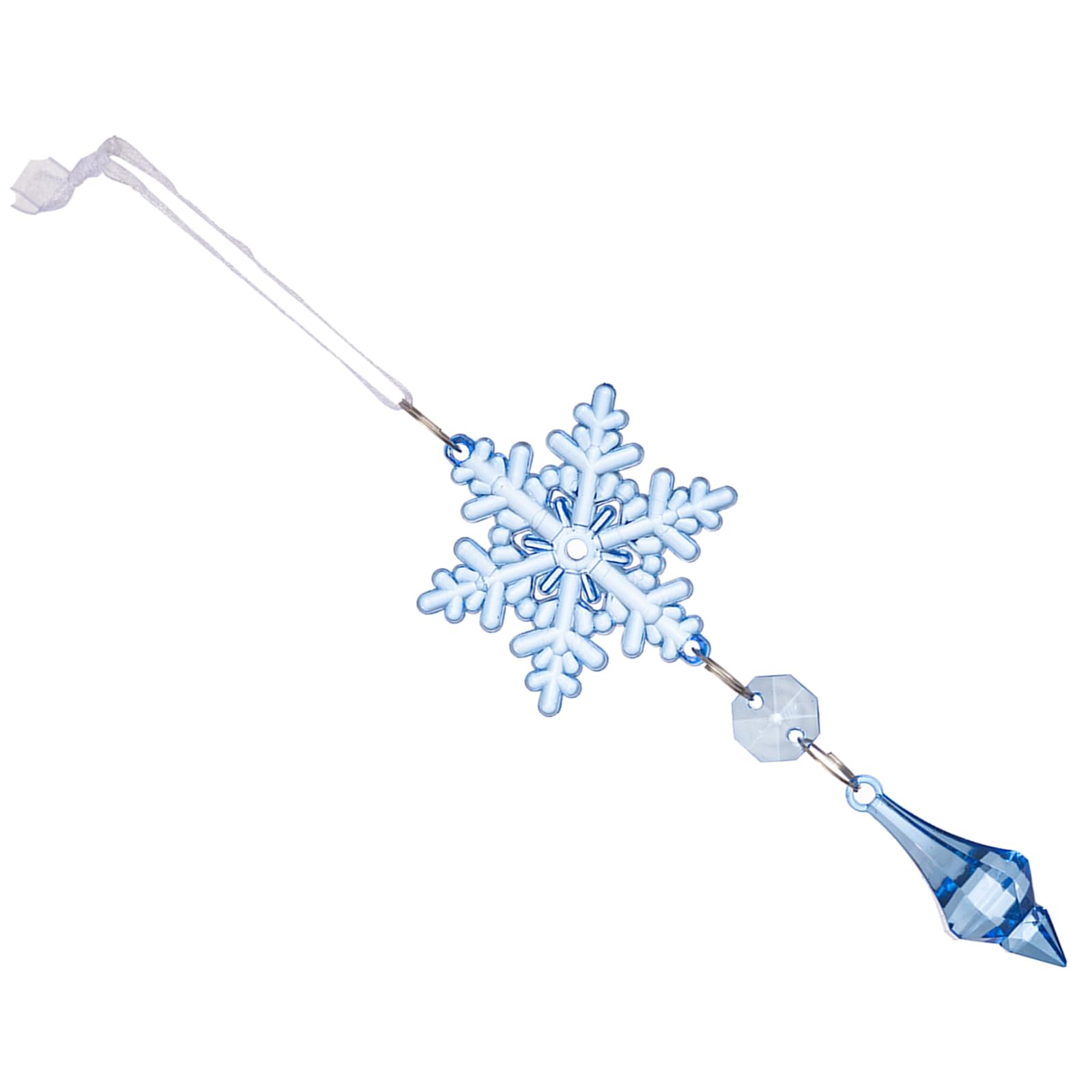 Buxuaaaa Acrylics Snowflake Hanging Ornaments Christmas Tree Pendant with Hanging String for Indoor and Outdoor Decoration Holiday Decoration