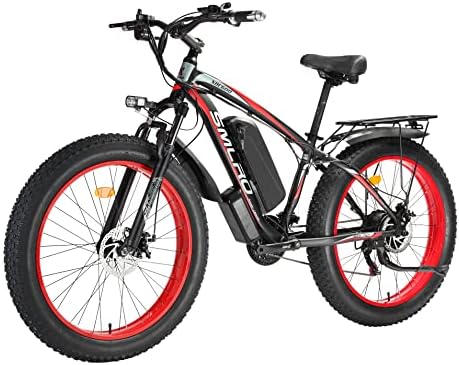 YinZhiBoo Electric Bike E-Bike Fat Tire Electric Bicycle 26″ 4.0 Adults Ebike 1000W Removable 48V/13AH Battery 21-Speed Shifting for Trail Riding/Excursion/Commute UL and GCC Certified
