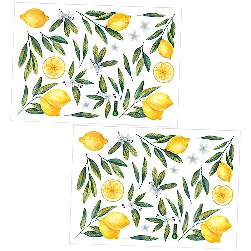 Fruit Wall Decals 13.78X9.84 Inch Decorative Wallpaper Stickers for Nursery Kids Room Kitchen Bathroom Indoor Wall Art