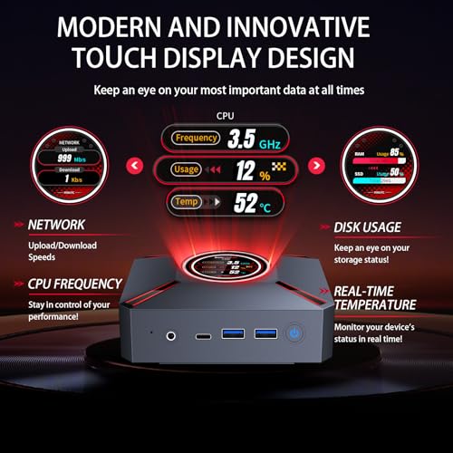 Image of Mini PC Win11 Pro, Mini Computers Core i9-12900HK (14C /20T, up to 5.0GHz) 32GB DDR4,DP /HDMI 8K /4K,1TB PCIe 3.0 SSD, WiFi 6, BT 5.2 Desktop Computers for Office & Business(32GB+1TB)
