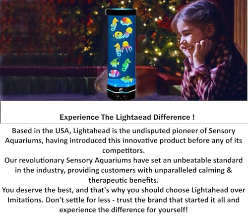 Lightahead LA-WD-1303NA-F Led Fantasy Fish Lamp With Color Changing Light Effects. A Sensory Synthetic Fish Tank Aquarium Mood Lamp. Large thumb #1