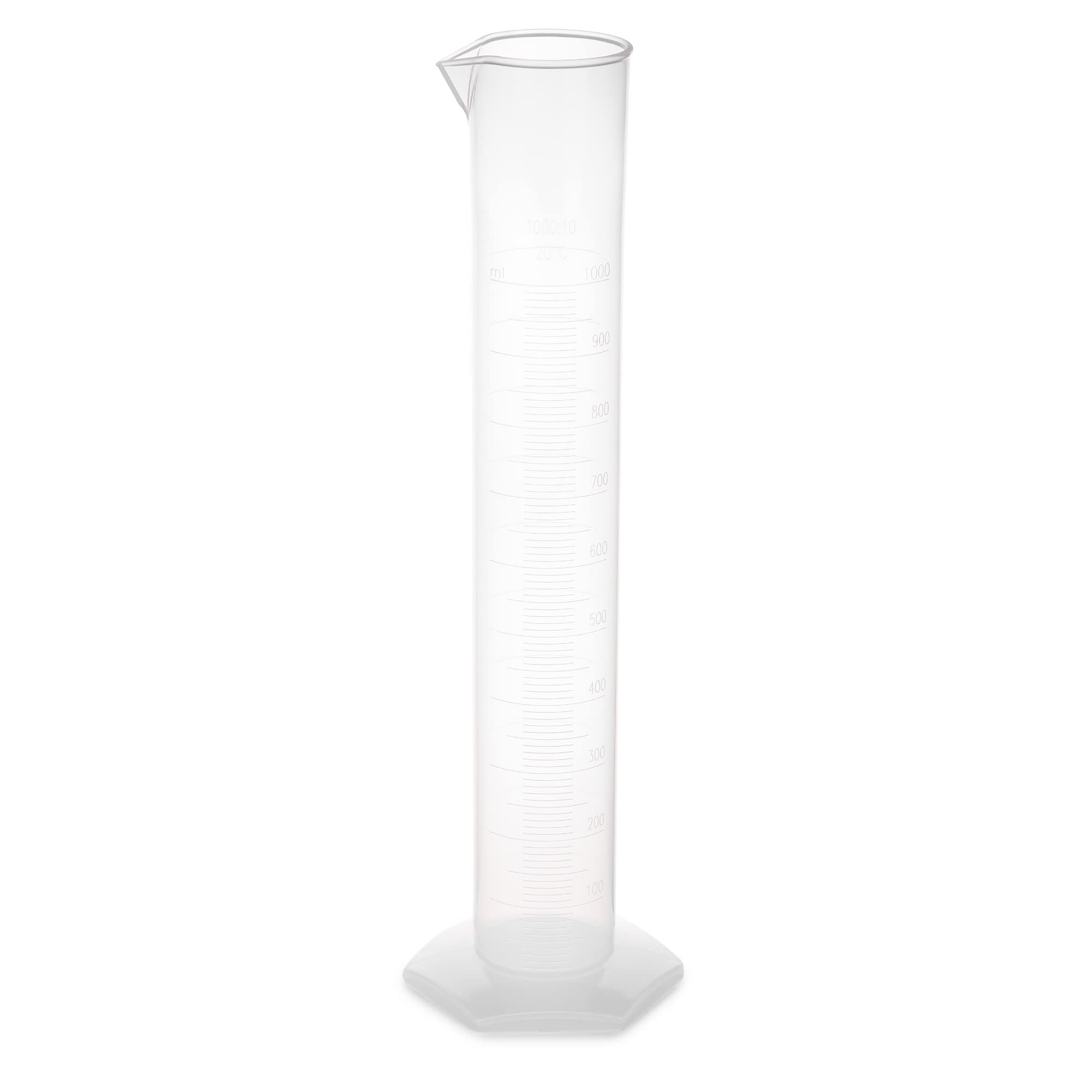 Measuring Cylinders, Polypropylene (PP) - Pack of 3 Pcs. (1000ml)