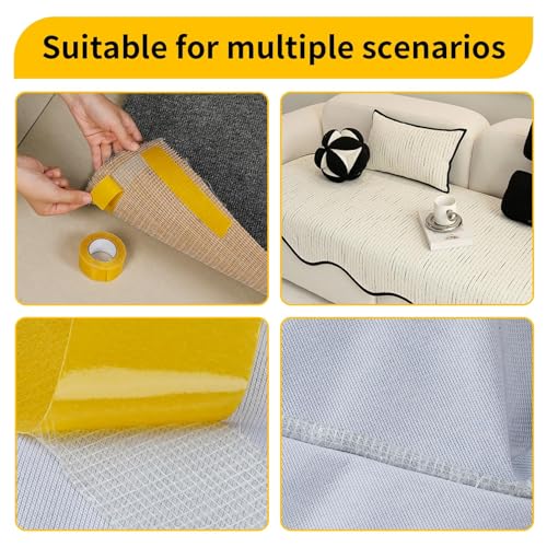 Miniatura 6 de Cinta Doble Cara Extrafuerte 2.5cm X 10m, Cinta Termoadhesiva Para Dobladillos Pantalones Alfombra Ropa Cortinas, Multifonctionnel Tape Para Moquetas, No Requiere Costura Ni Planchado