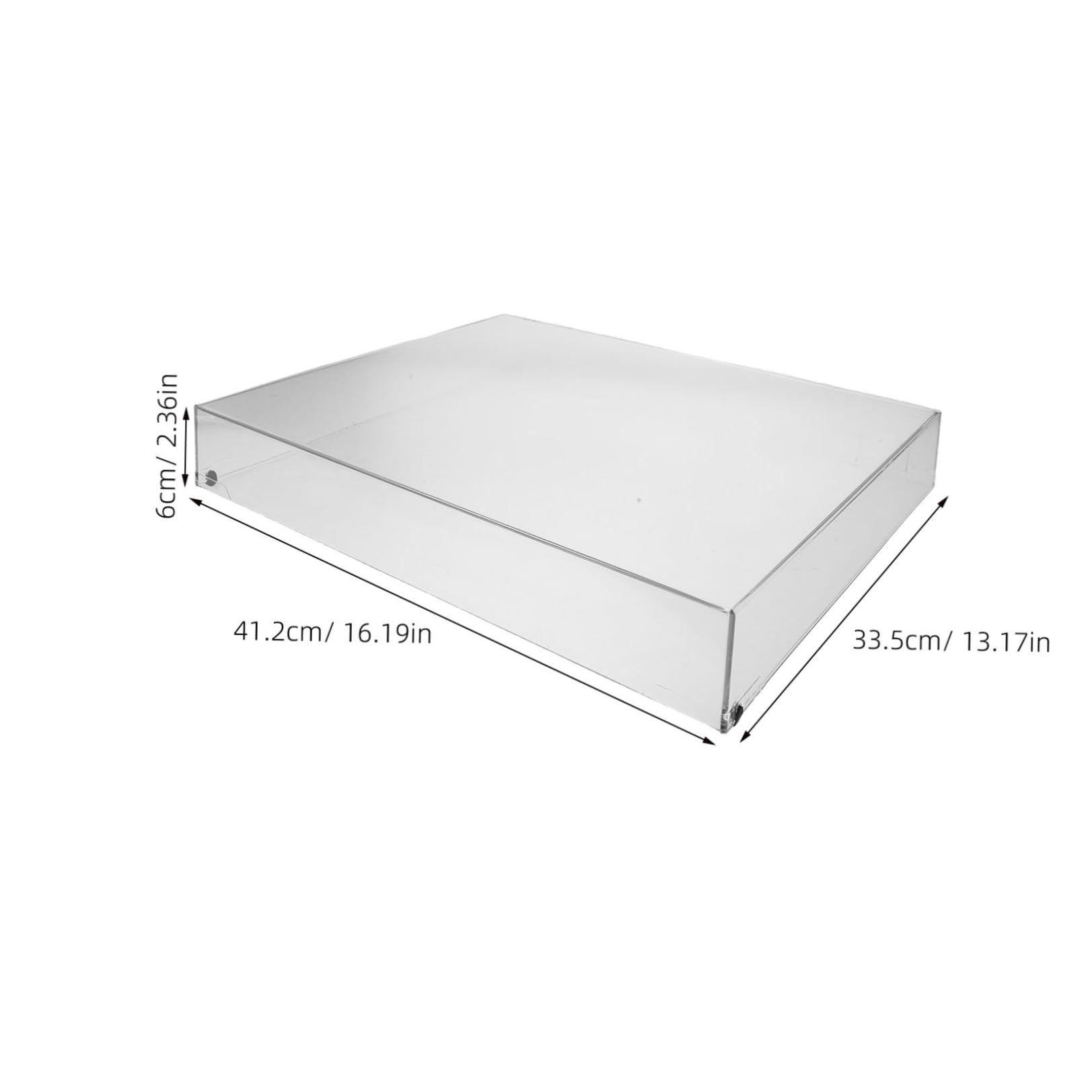 SHERCHPRY Copertura Protettiva Trasparente in Acrilico per Vinile Protezione Antipolvere e Design Personalizzato per Impianti Audio Domestici