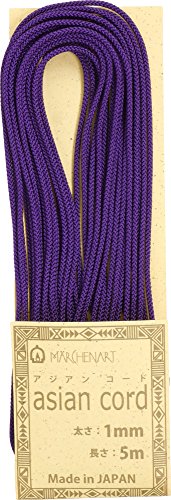メルヘンアート アジアンコード 1mm Col.728 紫 5m