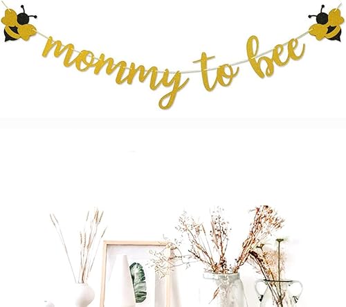 Miniatura 3 de Morndew Cartel de mamá a abeja para fiesta temática de abeja, decoración de banderines para fiesta de primer cumpleaños, baby shower