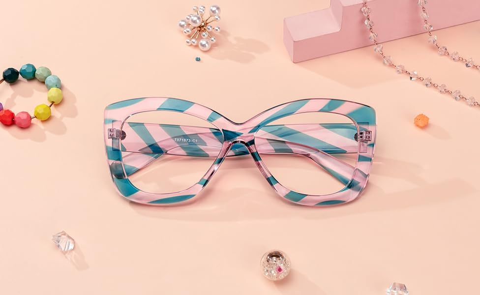 Miniatura 5 de VOOGLAM Gafas de bloqueo de luz azul con estilo de gran tamaño para las mujeres anti fatiga ocular gafas UV Undra