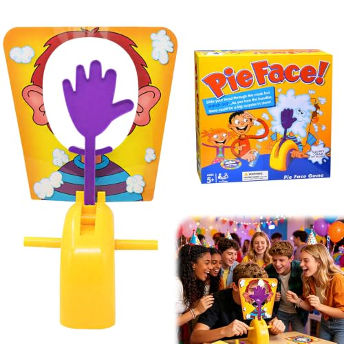 HOVCEH Pie Face Game Splat Games Pie Face Pie Face Board Game Pie in The Face Family Party Games Parent-Child Interactive Game Toys Funny Pranks Games Toy