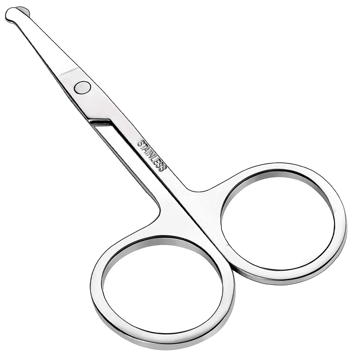 Mini Nose Hair Scissors, Facial Hair Trimming Scissors, Stainless Steel, Portable, Lightweight, Multicolour