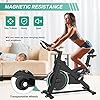 Indoor Cycling Bike Stationary - Exercise Bike for Home Cardio Workout with Comfortable Seat Cushion & Silent Belt Drive & Pad Holder