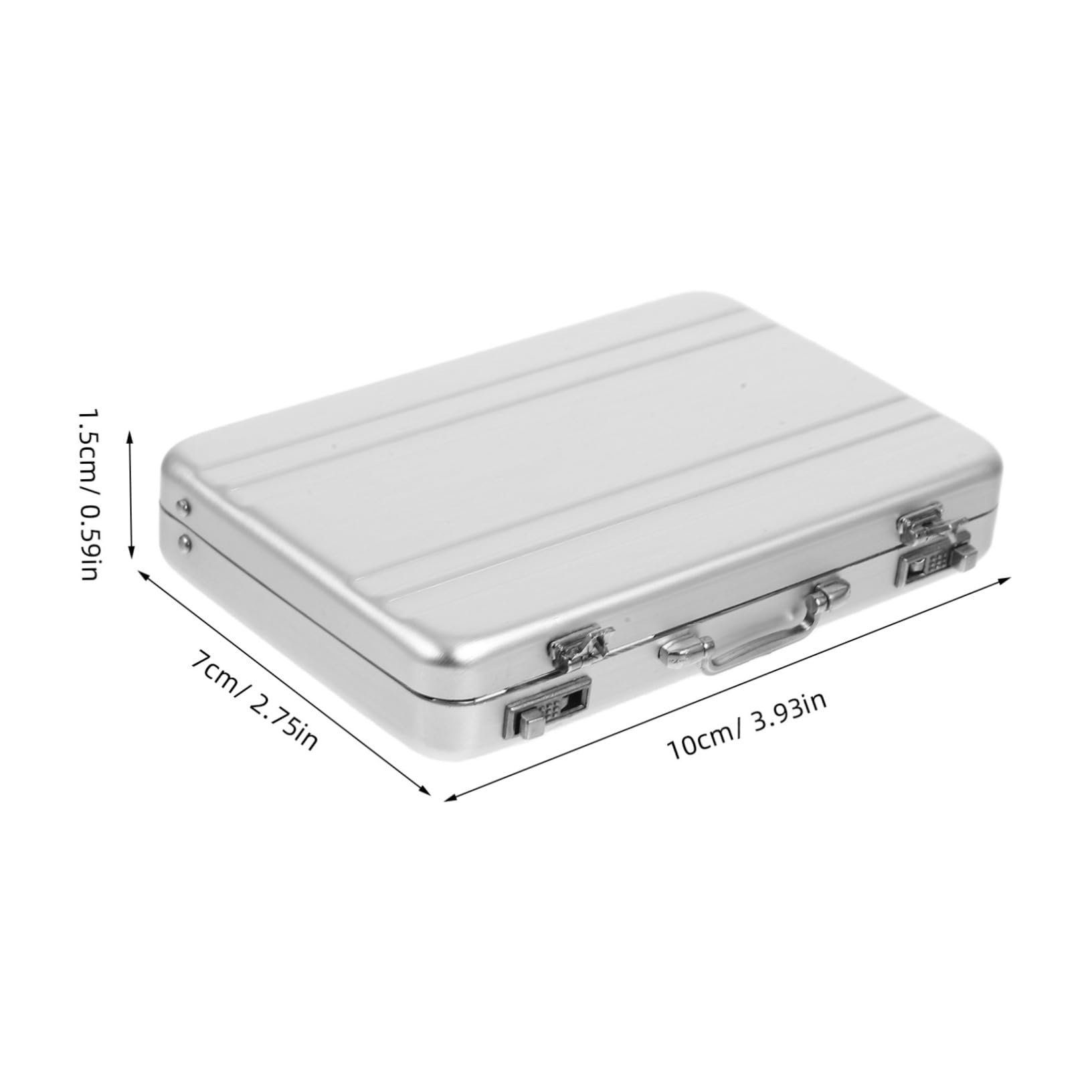Gadpiparty 4 Piezas Caja de Almacenamiento Tarjetas de Visita de Caja Fuerte Portátil y Práctica Organizador de Tarjetas con Capacidad y Material Resistente