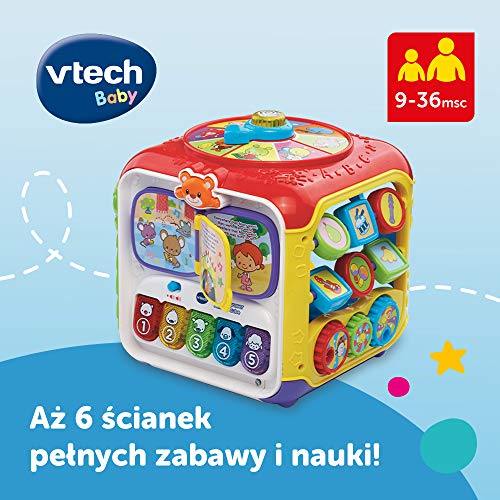 Image of Trefl VTech - Activity Cube, Electronic Educational Toy, 6 Color Walls, Shape Recognition, Learning First Words, Gift for Child, Toy for Child from 9 Months