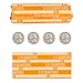 Quarter Coin Wrappers, 1,000 Flat Striped Coin Wrappers/Coin Rolls for Quarters
