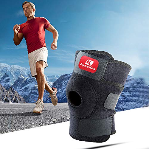 Joelheira, Andoer 1 peça elástica joelheira suporte joelheira joelheiras ajustáveis ​​para basquete