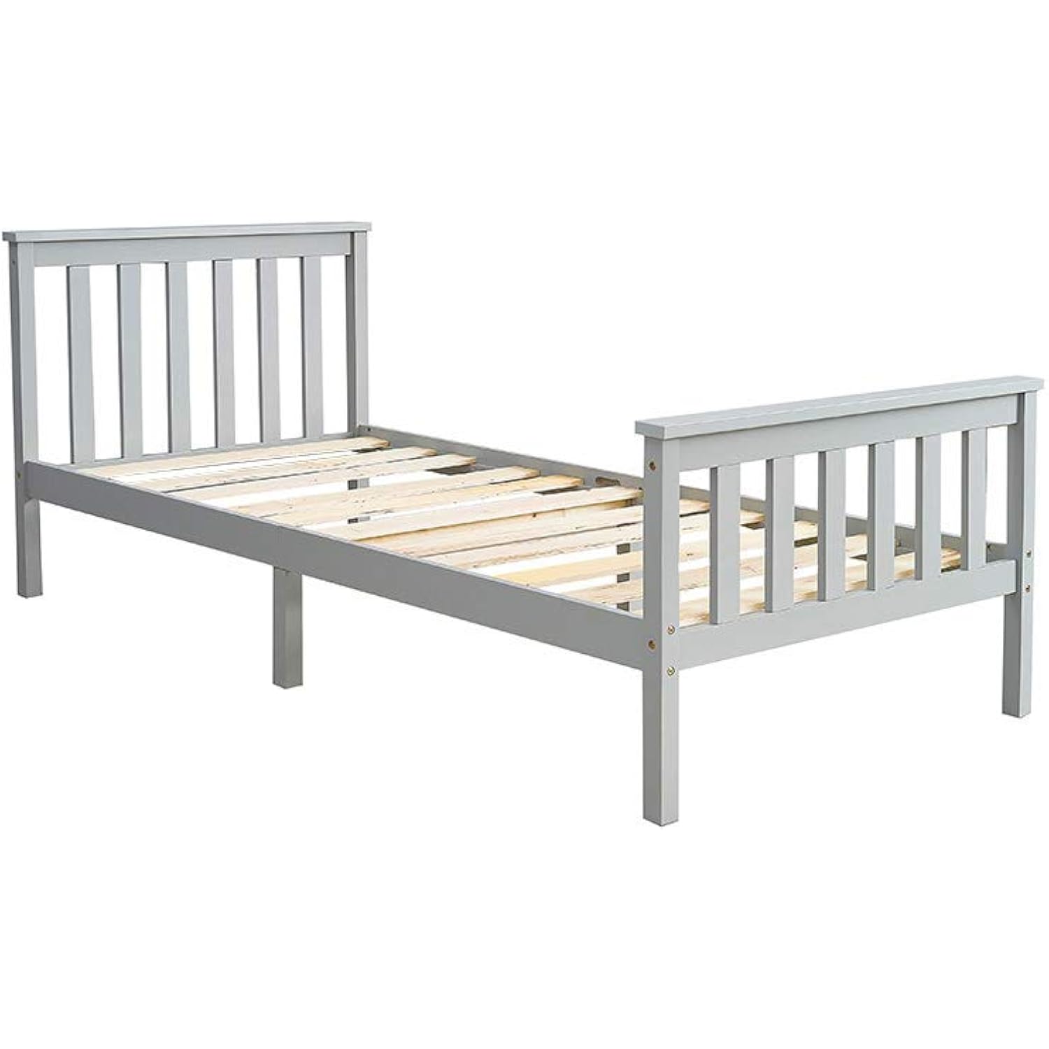 Single Bed Frame, Standard 3ft Solid Wood Bed Frame Wooden for bedroom
