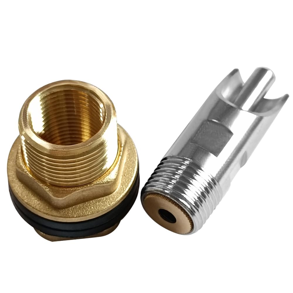 Joywayus 10 bebederos automáticos de acero inoxidable de 1/2 para pezón de cerdo + 10 piezas de conector de tanque de agua de latón de 1/2 hembra a 3/4 macho, kit de montaje de mamparo para cerdas,