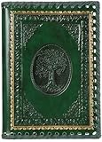 The Tree Of Life Refillable Leather Journal with Embossed Tree Designs, Ivory Sheets, Lined, 5 3/4x8