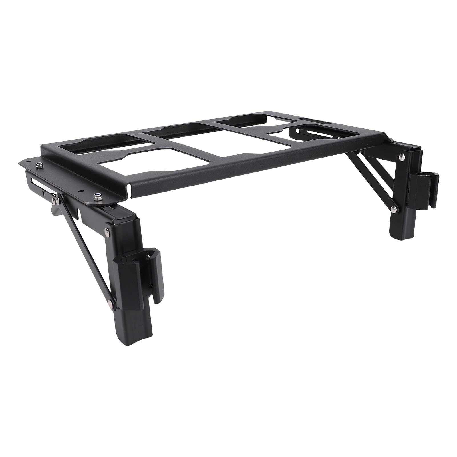 Alomejor Montaje Lateral Plegable para Caja de Herramientas de Embalaje Construcción de Aluminio Estable para Acceso Eficiente a Herramientas para Montaje o Reparaciones en la Plataforma o Pared del