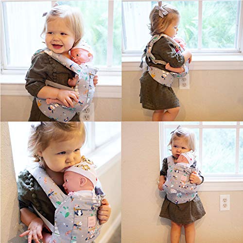 image for Bebamour Baby Doll Carrier for Kids, 100% Cotton, Reborn Doll Carrier 