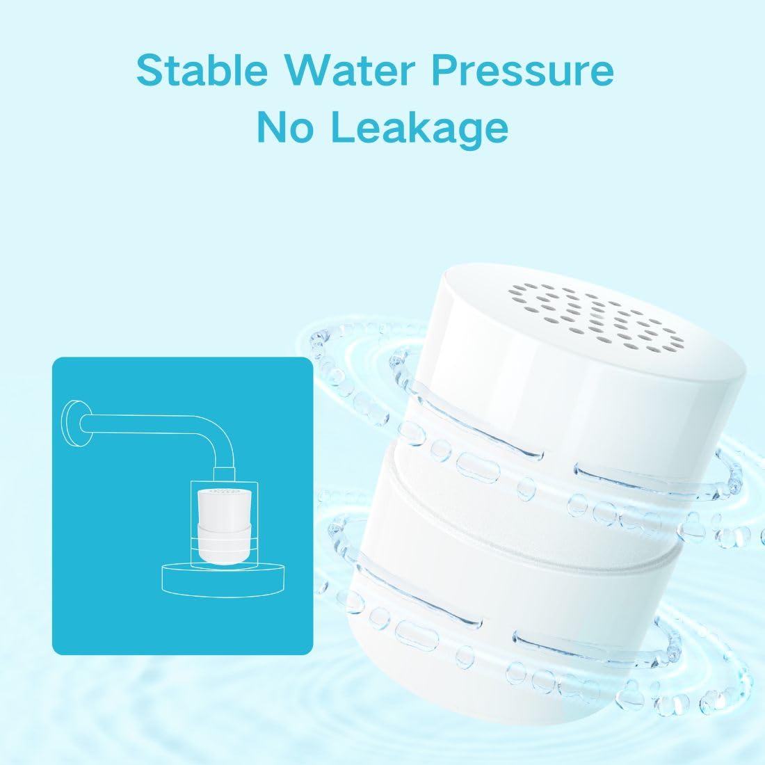 AQUA CREST Shower Filter Replacement for JOLIE® FILTERED SHOWERHEAD, High Pressure Shower Filter Replacement Cartridge For Healthier Hair & Skin, Pack of 3