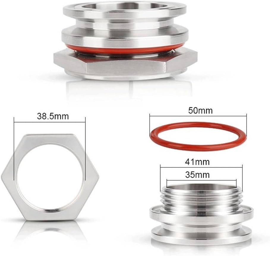 1.5'' Tri Clamp Joint, for Tri Clamp Kettle Tri-Clover Homebrew Bulkhead Compression Fitting 304 Stainless Steel