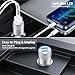[Apple MFi Certified] iPhone Fast Car Charger, Caiinei 4.8A Dual USB Power Car Charger Fast Charging Cigarette Lighter+6FT Coiled Lightning Cable for iPhone 14 13 12 11 Pro Max XS Mini XR X 8 SE iPad