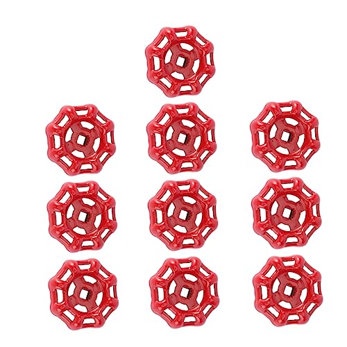 ARTIBETTER 1 Juego Mango De Válvula De Compuerta Grifos Aire Libre Manija De La Válvula De Compuerta Manillas Para Puertas Pomos Puertas Volante De Bola Piezas De Cierre Rojo 10 Piezas