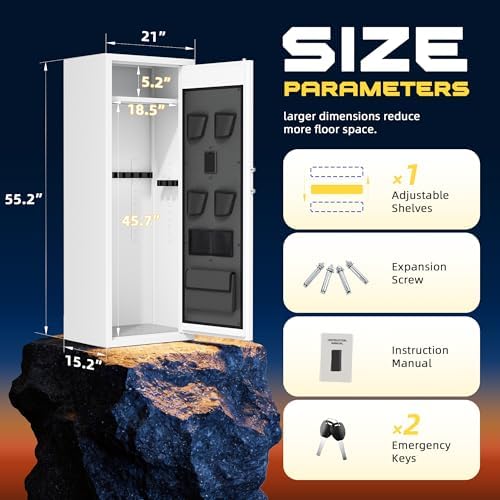 12-16 Gun Safe Storage with Digital Keypad Lock - 2