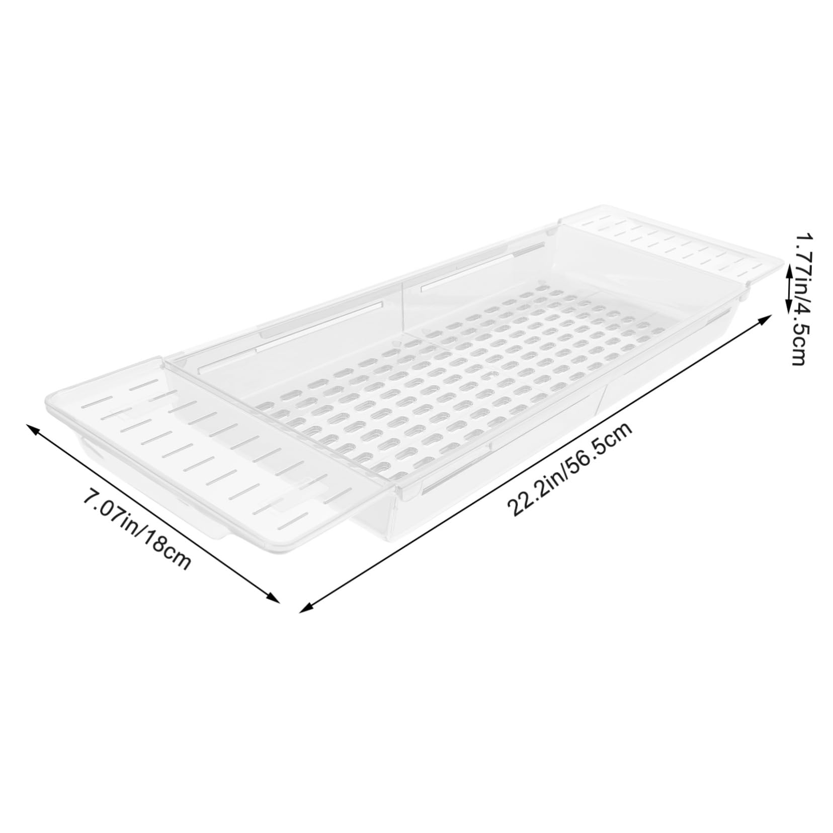 ERINGOGO Expandable Bathtub Tray Multifunctional Bath Board for Tub Non- Design for Snacks and Drinks Modern Minimalist Bathroom Storage