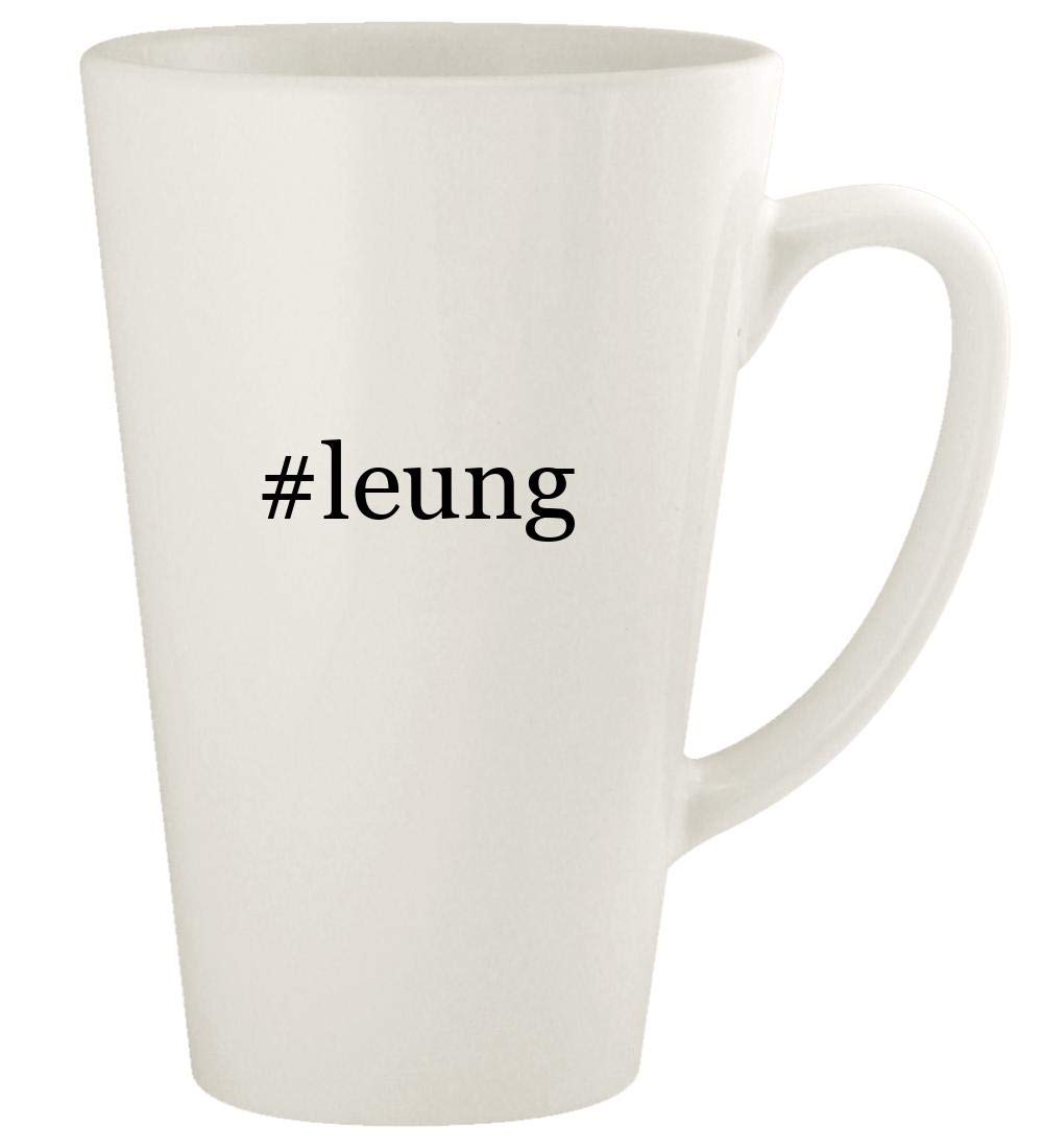 #leung - 17oz Hashtag Ceramic Latte Coffee Mug Cup, White